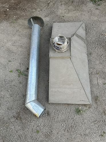 Продаю вытяжку с трубой. Оцинковка. Подходит для уличной печки 120 см