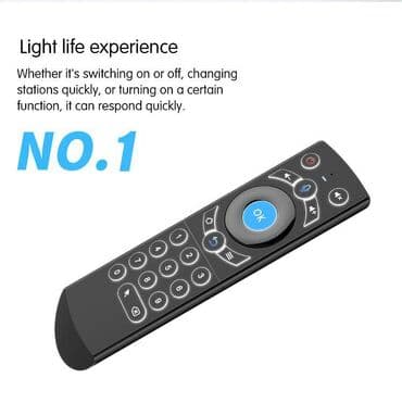гироскопический пульт ду: Keyboard - Air Mouse H9 (WiFi пульт, 2.4G, 10m, LED, тачпад, Black) — 2