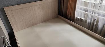 механизм для кровати: Двуспальная кровать с высоким изголовьем и металлическим основанием - — 1