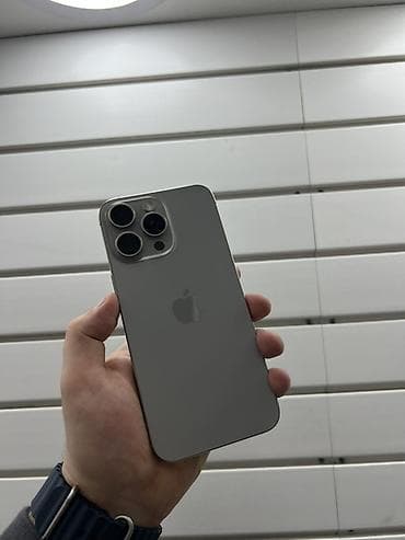 ayfon x: IPhone 15 Pro Max, Natural Titanium, 87 % — 1