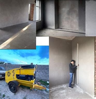 Жасалгалоочу жумуштар: Механизированная штукатурка стен и фасадов - Выполняем — 1