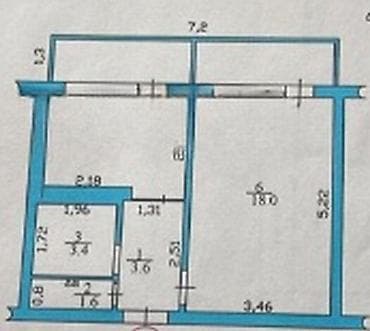 106: 1 комната, 35 м², 106 серия, 8 этаж, Косметический ремонт — 5