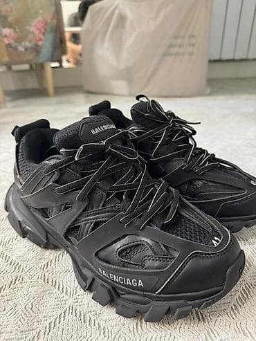 Мужские кроссовки, 41, Balenciaga, Б/у, цвет - Черный, Платная доставка