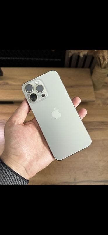 IPhone 15 Pro Max, Б/у, 256 ГБ, Natural Titanium, 83 %