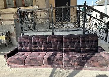 Комплект мягкой мебели, цвет - Коричневый