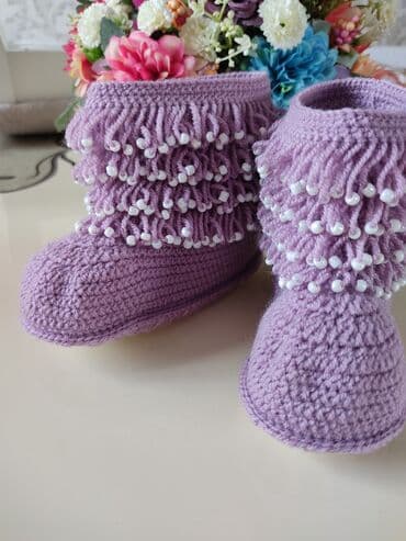 домашняя обувь: Детские домашние сапожки, размер любой — 9