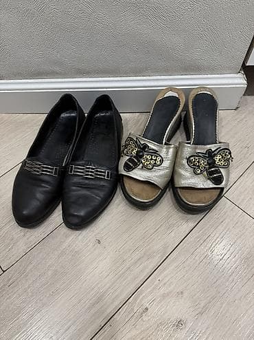 Находки, отдам даром: Натуральная кожа 37 размер. Все чистые, без запаха — 1