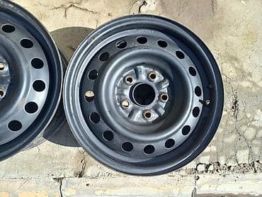 японские диски: Железные Диски R 15 Toyota, Комплект, отверстий - 5, Б/у — 5