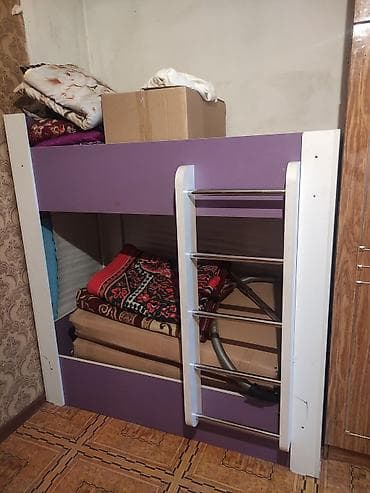 bunk bed: Двухъярусная кровать с вертикальной лестницей
Детский длина 140 см — 1