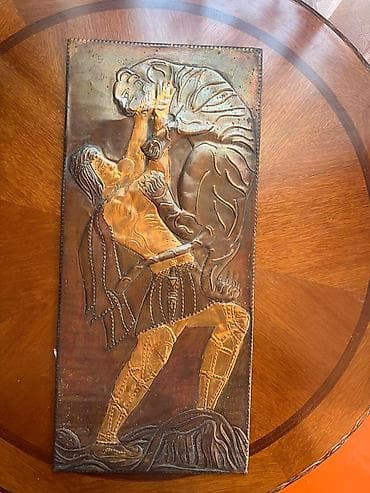 стоун камни: Набор настенных барельефов из тиснёной металлической пластины (2 шт.) — 3