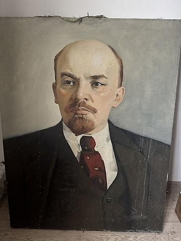 Картина «Портрет В. И. Ленина» (масло, холст) - Жанр: парадный