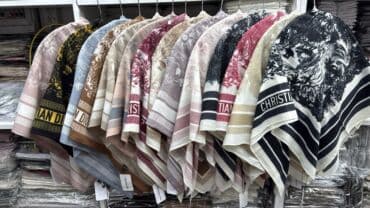 химар платок: Платок, Осень-весна, С узорами, С бисером, Вязаная модель — 24