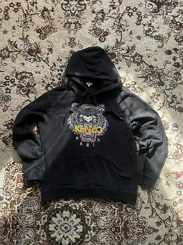red centr: Худи Kenzo Paris Tiger - Оригинальный чёрный худи с фирменной — 2