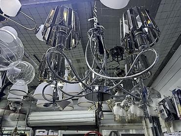 магазин люстры: Люстра подвесная, 6 рожков, хром - Дизайн: современная классика с — 1