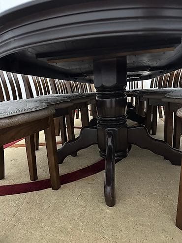 кухня эмеректери: Конок бөлмөсү үчүн үстөл жана отургуч, Колдонулган, Акылуу жеткирүү, Өзү алып кетүү, түсү - Күрөң — 7