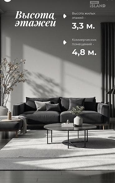 meerim invest: 1 комната, 45 м², 6 этаж — 2