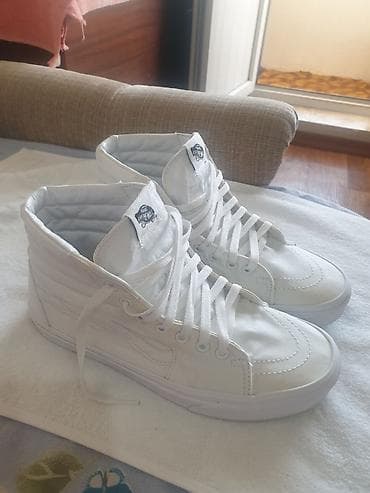 Мужские кроссовки, 42, Vans, Б/у, цвет - Белый, Самовывоз