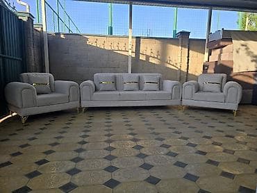 мягкие кресла мешки: Комплект мягкой мебели, цвет - Серый — 6