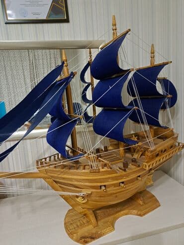 купить кораблик для рыбалки с эхолотом бу: Срочно продаю сувенир. Корабль. Ручная работа. Деланный на — 1