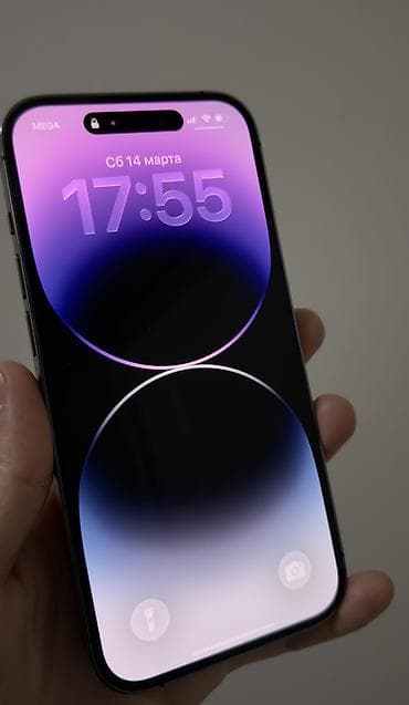 Poco: IPhone 14 Pro, 128 ГБ, Deep Purple, Кабель, 81 % — 4