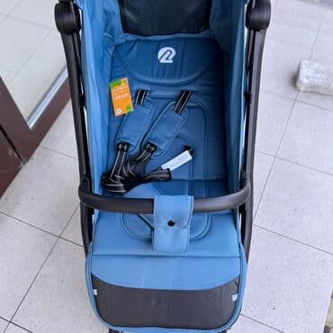 купить коляску прогулочную бу: Коляска, цвет - Голубой, Новый — 4