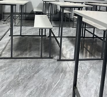Мебель: Комплект парты и стула, цвет - Серый — 6
