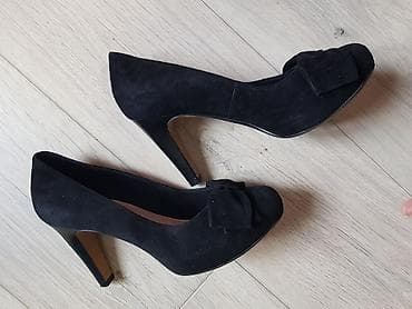 Айымдардын бут кийими: Туфли Clarks из Англии. Натуральная замша. Размер 39. Каблук около 6-7 — 2