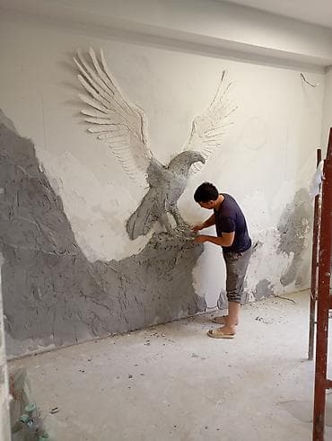 спальни: Объемная настенная лепнина и барельефы на заказ - Авторские 3D-панно — 3