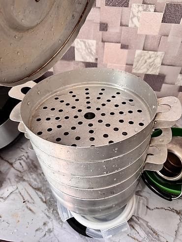 aphone xs: Мантоварка/пароварка многоярусная из алюминия. - Конструкция: нижняя — 1