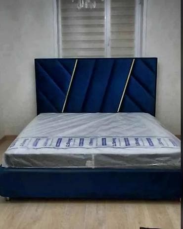 скупаю мебель: Кровать с высоким мягким изголовьем - Современный дизайн — 1