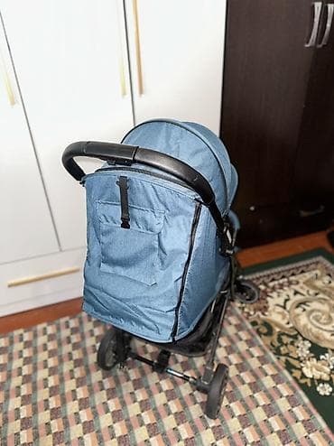 коляски кара балта: Коляска, цвет - Голубой, Б/у — 6