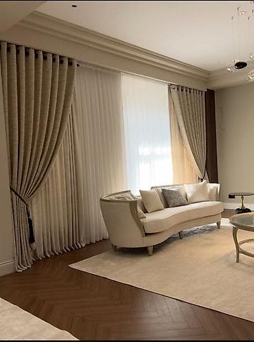 third edition solution: Комплект штор, С тюлем в комплекте, Готовое изделие, Для зала — 1