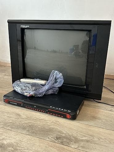 нета в: Телевизор с кинескопом + DVD‑проигрыватель Комплект: - CRT‑телевизор — 1