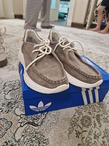 шлепки адидас: Лоферы, 38, Adidas, Б/у, цвет - Серый, Самовывоз — 1