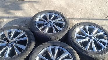 Унаа: Комплект из 4 оригинальных легкосплавных дисков KIA с шинами Hankook — 2