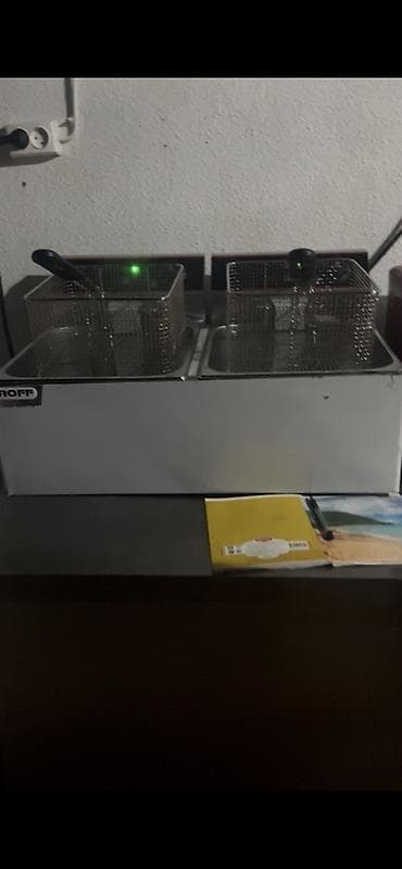 кафе на заказ: Электрическая фритюрница двойная PROFF - Две независимые ванны с — 1