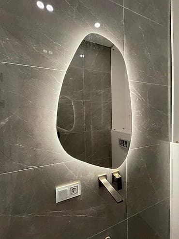 Зеркала с подсветкой,с пескоструем (С ВАШИМИ ЛОГОТИПАМИ) для ванной