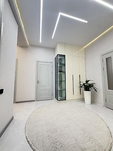 Батирлер: 3 бөлмө, 80 м², №4 шаардык оорукана (Айни көч.) Элитка, 8 кабат, Евро оңдоо — 6