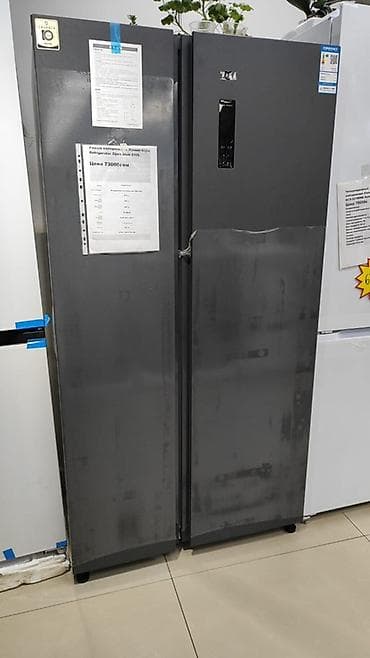 холодильники для дома бу: Холодильник Side-by-Side, двухдверный, темно‑серый (графит) Основные — 1