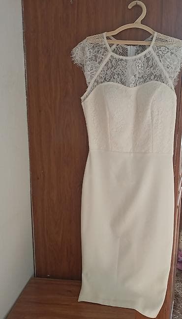 Вечернее платье, Коктейльное, Полиэстер, С рукавами, S — 3