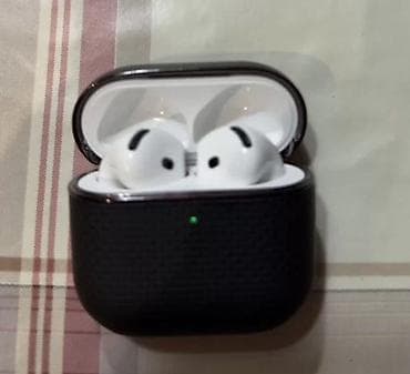 afm kg: Беспроводные вкладыши наушники, Apple, AirPods 4, Б/у — 1