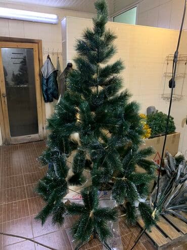 искусственные ели с белой хвоей: Ёлки со снегом 180см/210см + игрушки в подарок! [ акция 50% ] - — 1