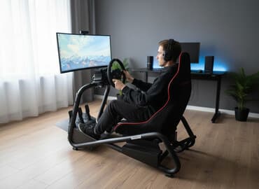 притер: Продаю кокпит для симрейсинга Moza R5 в связи с перездом. Пыль на — 1