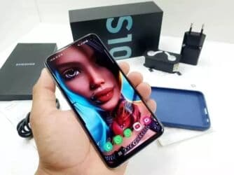 Samsung Galaxy S10e, Б/у, 256 ГБ, цвет - Синий, 1 SIM, 2 SIM, eSIM