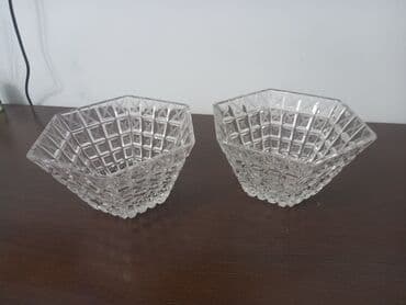 большая ваза: Продаю хрустальную посуду: 1) вазы круглые и шестигранные для фруктов — 1