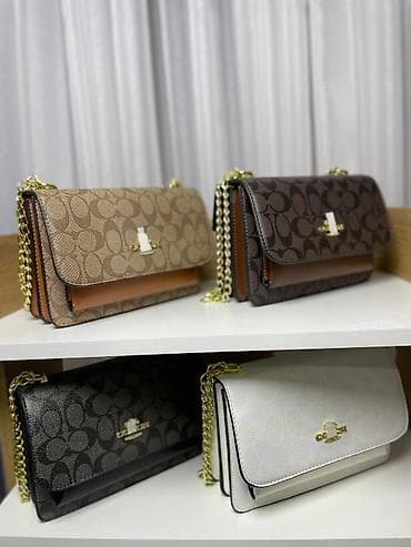 Башка аксессуарлар: Классикалык сумка, Coach, Кытай, Материалы: Эко булгаары, Катуу конструкция, Аялдарга, Жаңы — 7