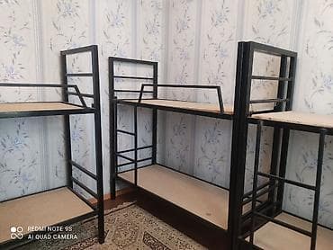 шкаф купе б: Металлическая двухъярусная кровать - Прочная сварная рама из — 2