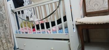 детская кроватка цвет белый: Балдар үчүн трансформер керебет, Башка түрү, түсү - Ак — 1