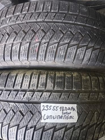 континенталь: Шины 235 / 55 / R 18, Всесезонная, Б/у, Пара, Легковые, Continental — 1
