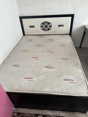 Чатырдын үстүн жабууга арналган материалдар: Уктоочу бөлмө гарнитуру, Эки кишилик керебет, түсү - Кара — 3